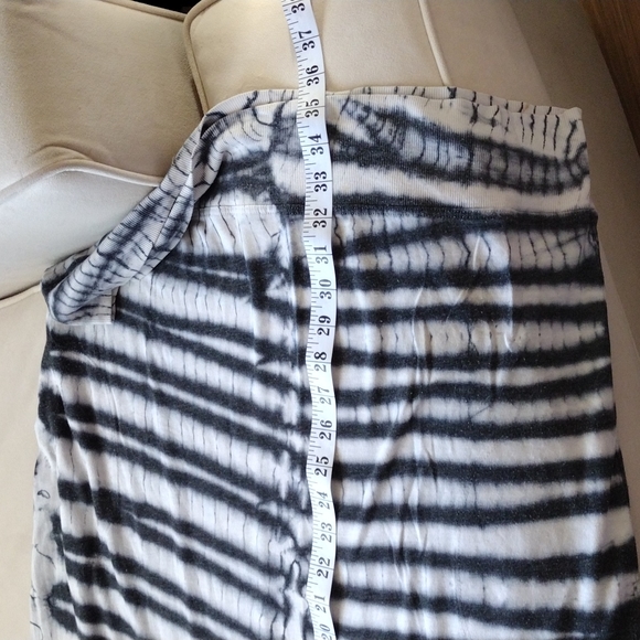 Raquel Allegra , long sleeves  tie dye, jersey dress in rainbow blk and white. - Picture 12 of 14